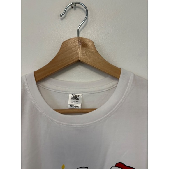 Hallmark Peanuts Snoopy & Woodstock Happy Holidays T-Shirt – White – Size M - Picture 4 of 5